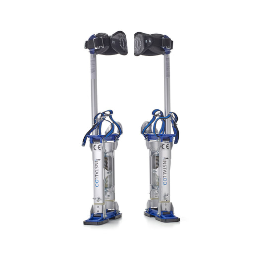 Installoo Stilts, Hight Adjustable, Drywall Painter Ceiling Work, Non Slip, max. Load 265 lbs (Profi-Line, 15-23 inches)